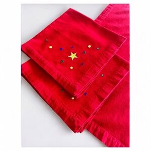 Crate & Barrell Set of Five “Confetti Tree” 20x20 Napkins